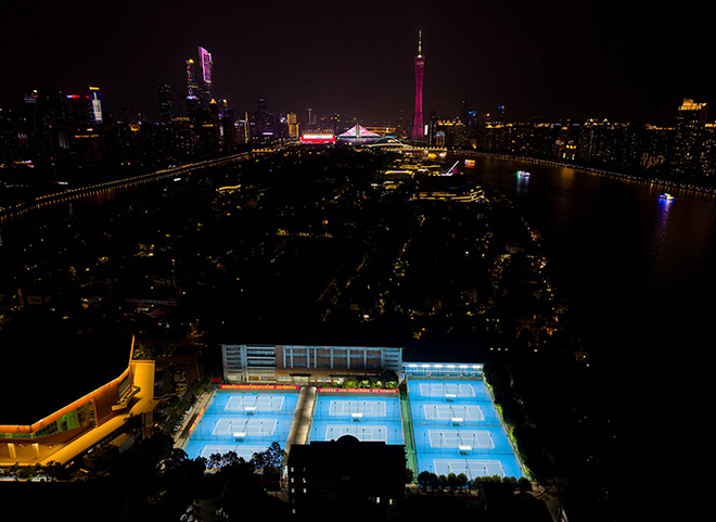 Renovation of the Tennis Courts at Guangzhou Ersha Sports Training Center