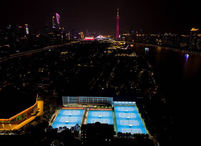 Renovation of the Tennis Courts at Guangzhou Ersha Sports Training Center