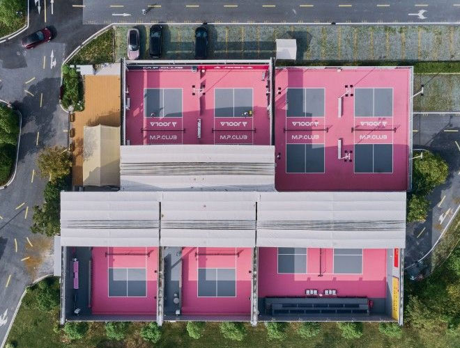 Custom Pickleball Court Project in China: Huzhou Saidian Pickleball Center by UHS Sports